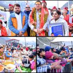 केदारनाथ में मुख्य सेवक भंडारा में मुख्यमंत्री धामी ने श्रद्धालुओं को वितरित किया प्रसाद